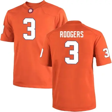 Men's Game Amari Rodgers Clemson Tigers Team Color College Jersey - Orange